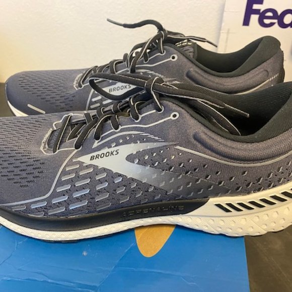 Brooks Men's Adrenaline GTS 21, US Medium (D) 12/ UK 11/ EU 46, Grey/Black - Picture 6 of 10